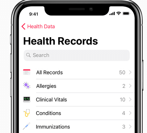 Apple health records