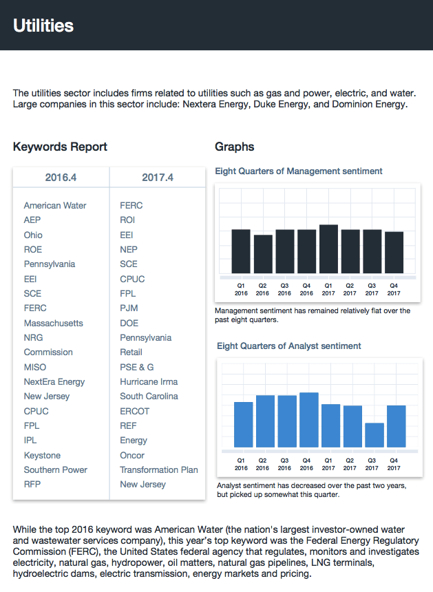 Sentieo Quarterly Report