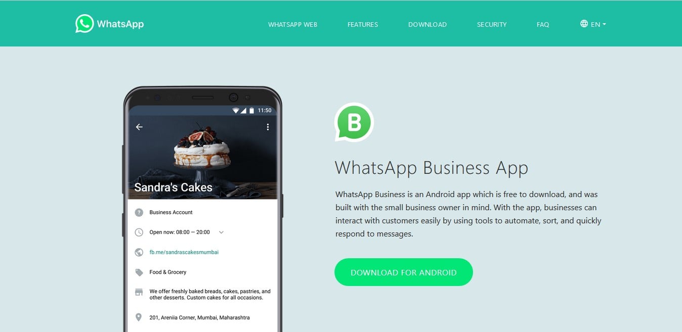 WhatsApp Business App