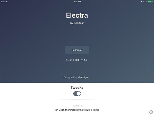 Electra iOS 11.1.2 jailbreak