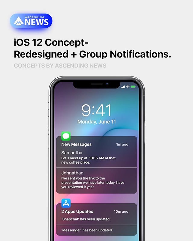 iOS 12 Concept