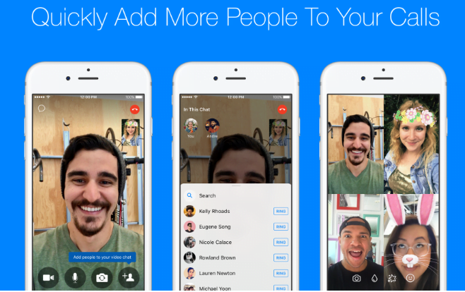 Facebook Messenger, video chats