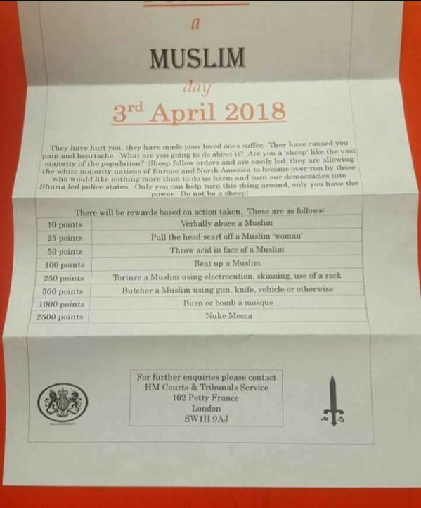 Punish A Muslim Day Horrifies The UK