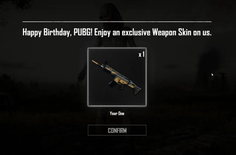 Free PUBG Weapon Skin
