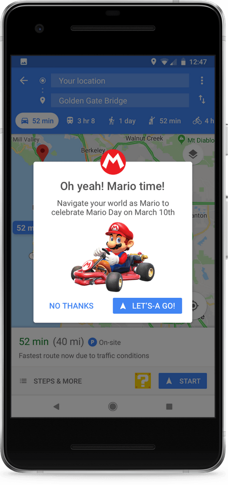 Drive Around As Mario Today And Tomorrow In Google Maps