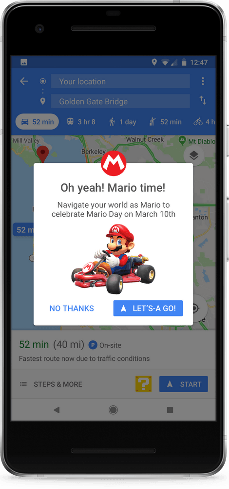 Mario Google Maps