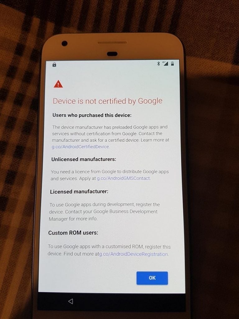 How To Fix ‘This Device Is Not Certified By Google’ Issue