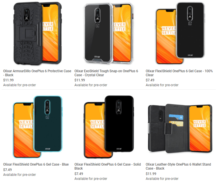 OnePlus 6 Case Renders 2