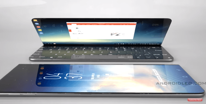 Samsung Galaxy X Concept Shows Off Triple Display With Laptop Mode