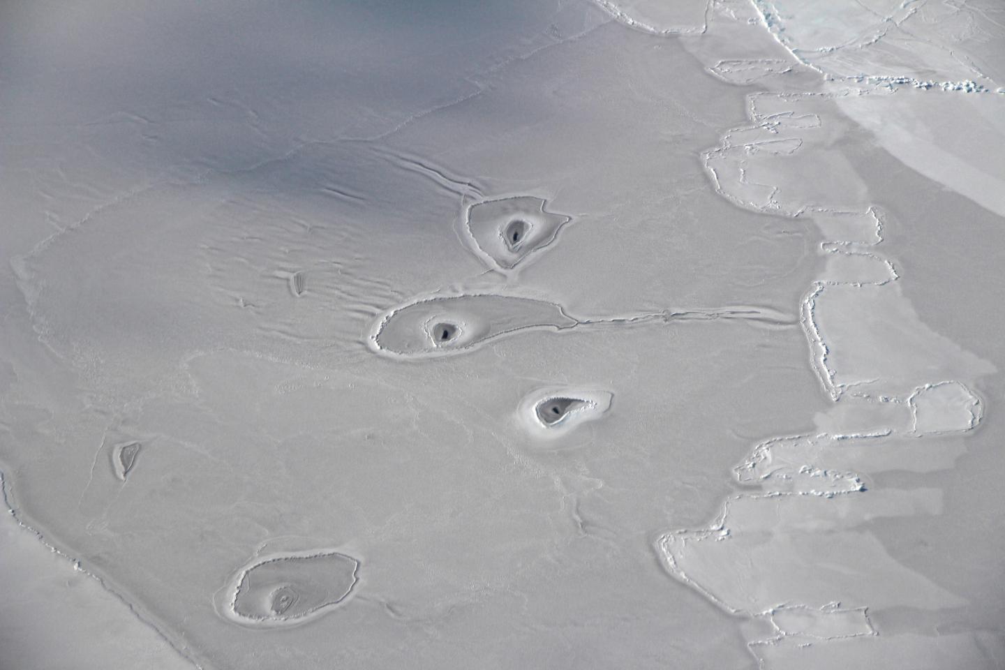 Mysterious Ice Holes