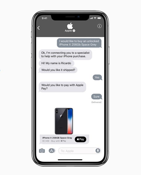iMessage Business Chat
