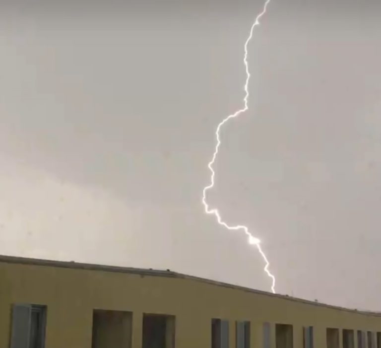 Are Aliens here? Video shows triangular-shaped UFO within a lightning bolt