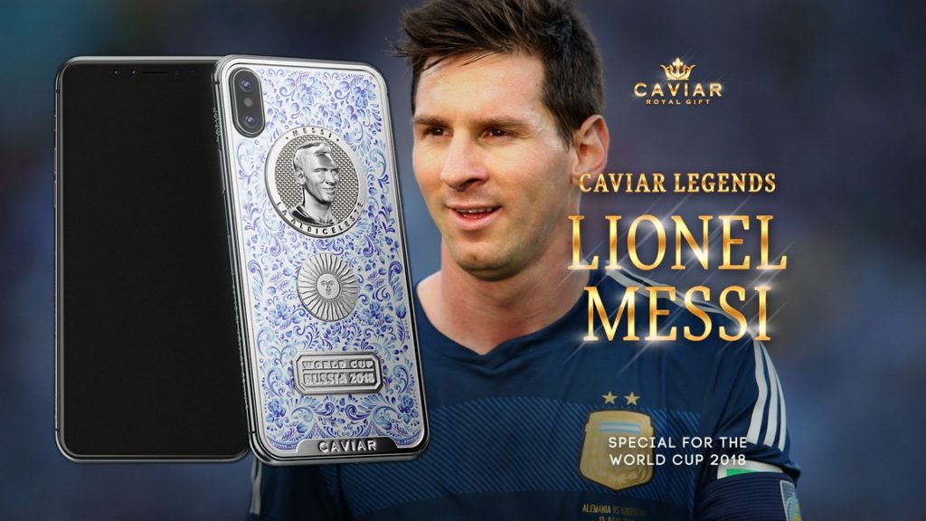 Caviar iPhone X Golden Portraits World Cup 2018