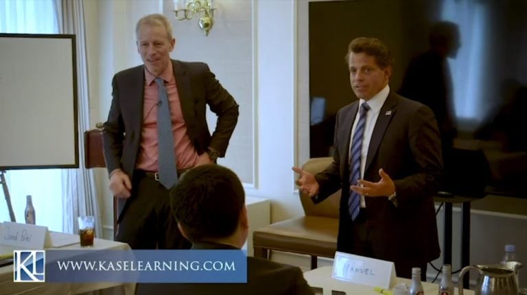 Anthony Scaramucci With Whitney Tilson And Glenn Tongue