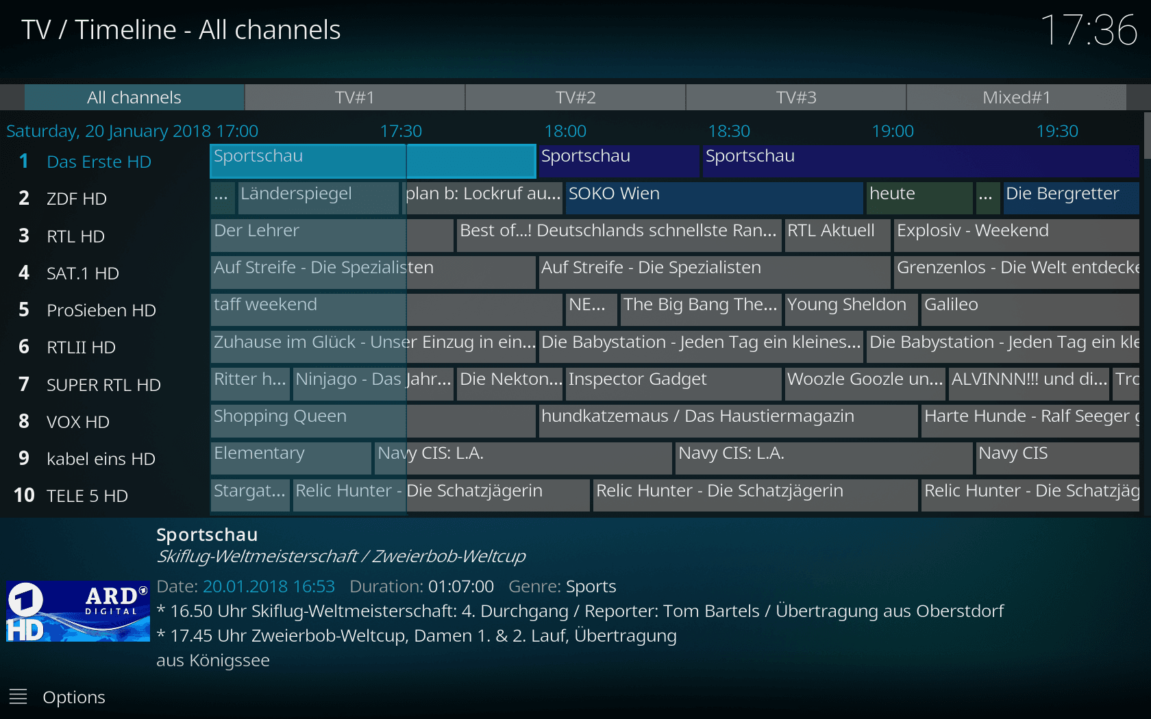 Kodi 18 Leia Alpha 2