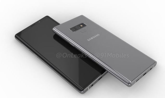 Samsung Galaxy Note 9 Camera Renders