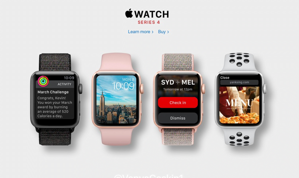 Apple Watch Series 4 Design Round Shape Concept