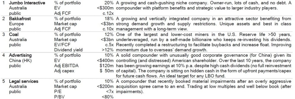 Iolite Partners 1H18 Performance