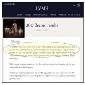 LVMH Record results