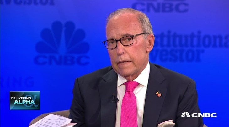 Larry Kudlow:  WE’D BE PLEASED WITH 3, 3.5% GDP