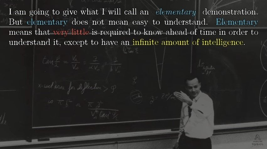 Feynman's Lost Lecture