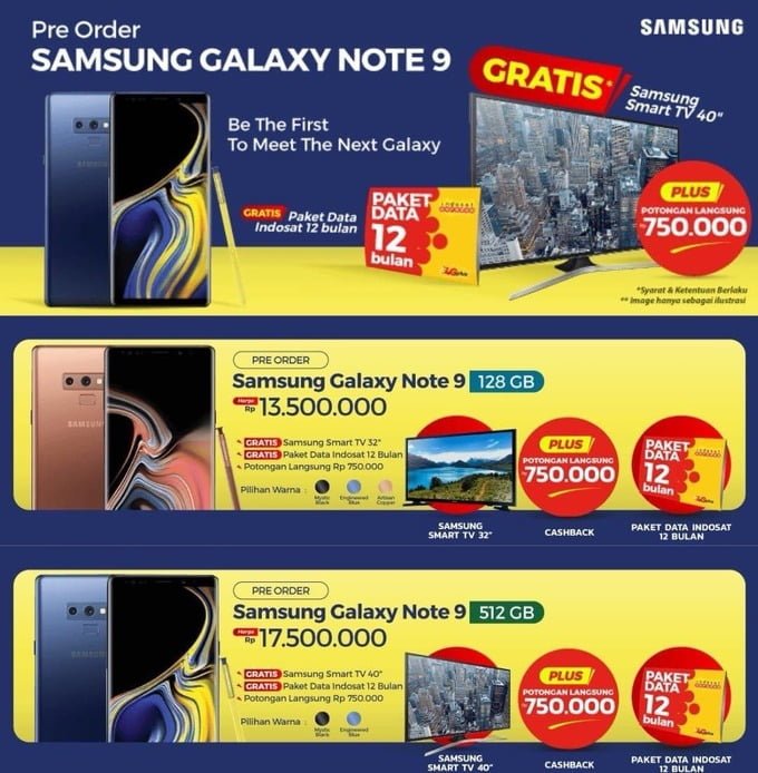 Galaxy Note 9 Price