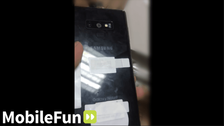 Real Samsung Galaxy Note 9 Shown In Video
