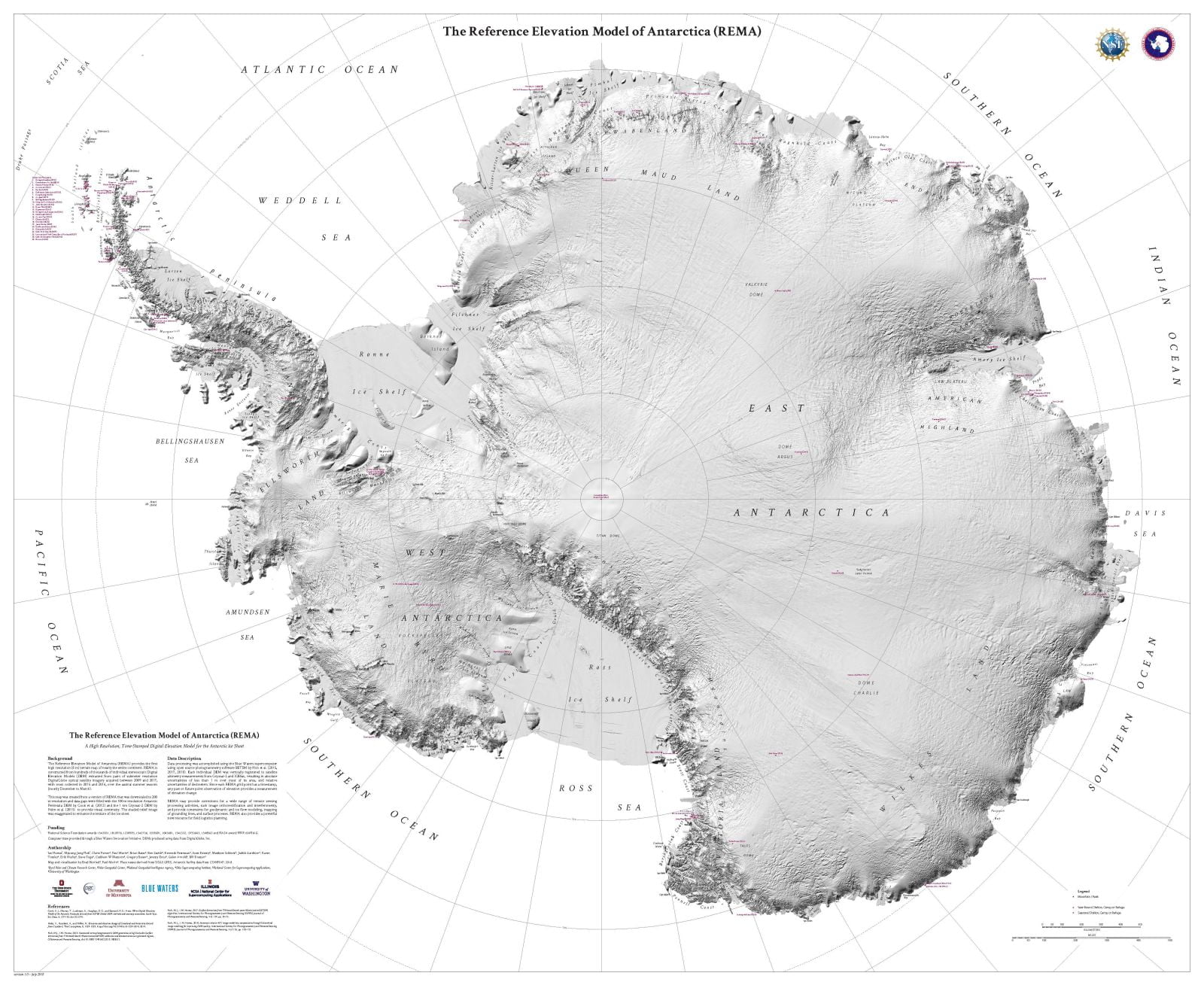New Map Of Antarctica