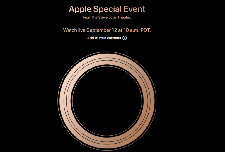 Apple iPhone XS Event Start Time