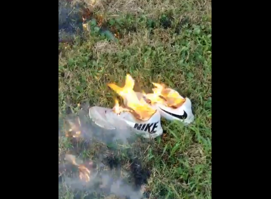 Burning Nike Products