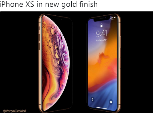 Gold iPhone XS