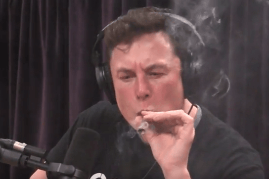 After Musk Smokes Weed, Bookies Expect Him To Be Forced To Step Down As CEO In 2018