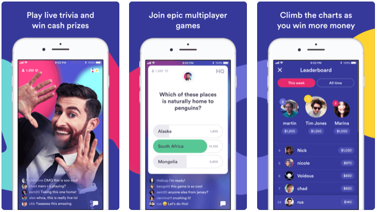 HQ Trivia Best iPhone Games