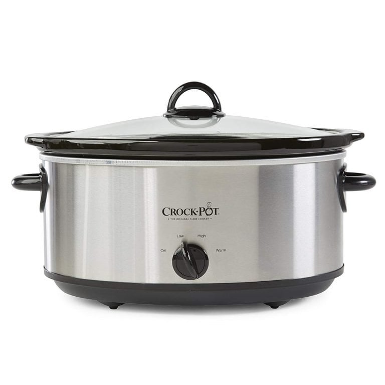 Crock-Pot 7-Quart Stainless Steel Manual Slow Cooker For Just $12.99