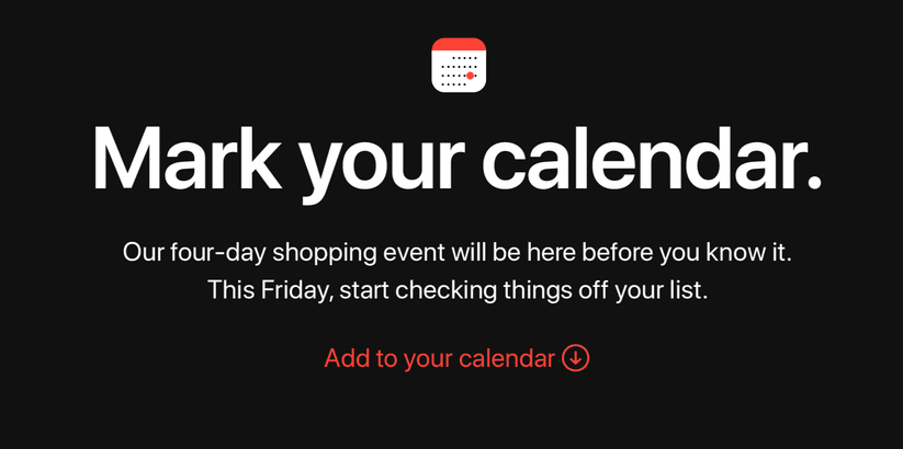 Apple’s shopping event