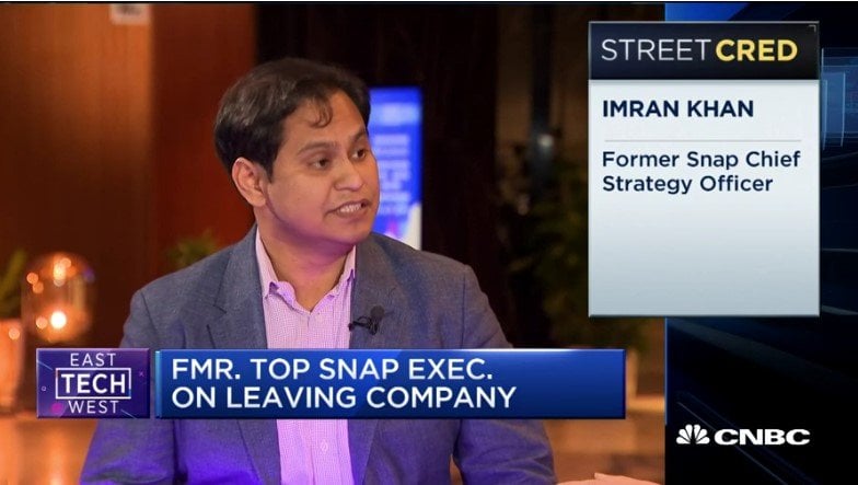 Former Snap Inc. Chief Strategy Officer Imran Khan