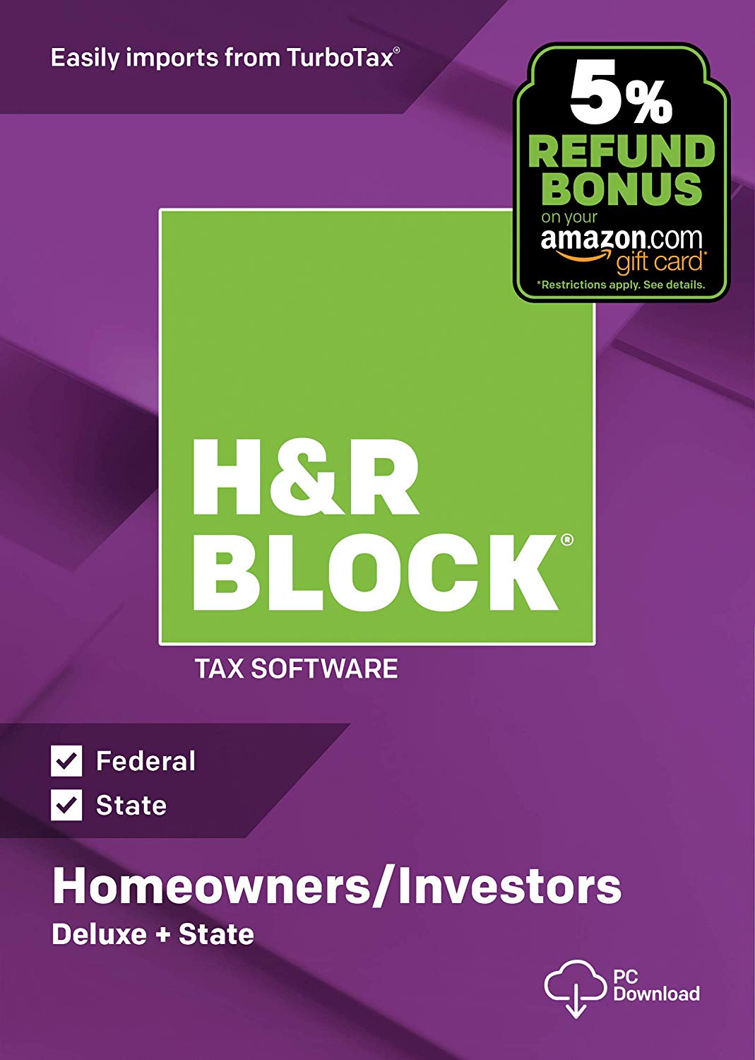 HR Block Tax software deluxe