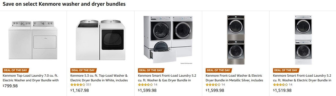 Kenmore Washer And Dryer Bundles
