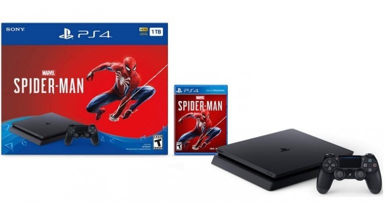 PlayStation 4 Slim 1TB Spiderman Bundle Now Just $199