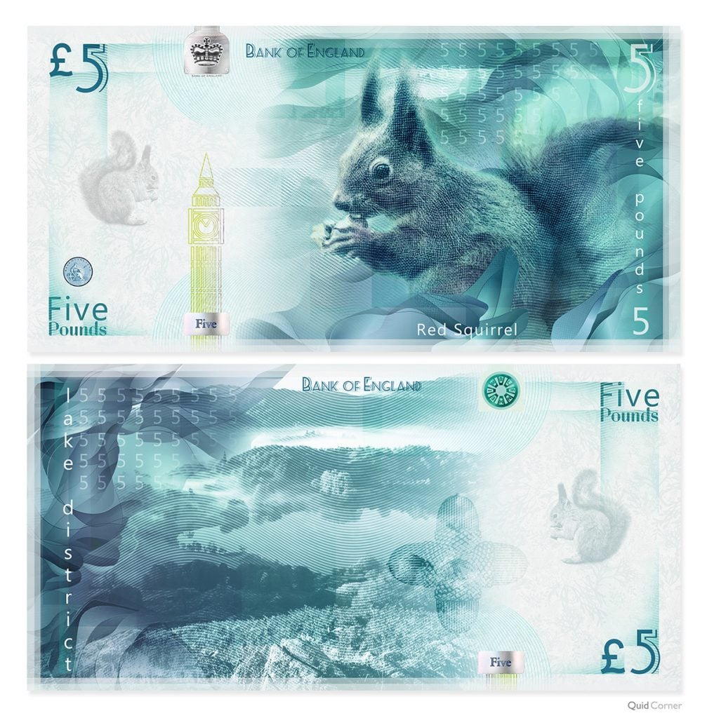 UK bank notes Endangered Species