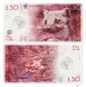 UK Banknotes Endangered Species