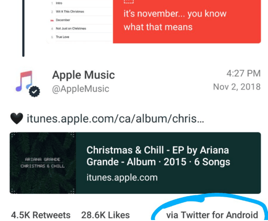 embarrassing incidents Apple Music Twitter account