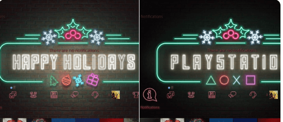 Holiday theme for PS4 and first PS5 teaser