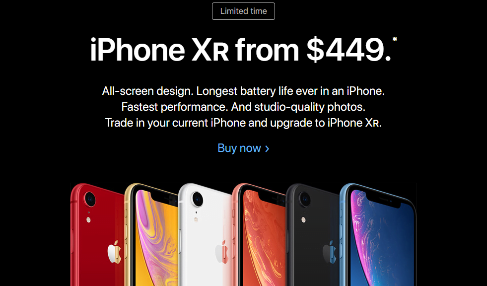 Poor iPhone XR Sales
