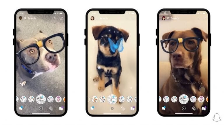 Snapchat Adds Dog Filters In A Holiday Update