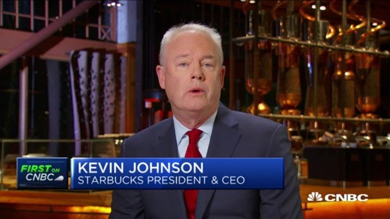 Starbucks CEO Kevin Johnson