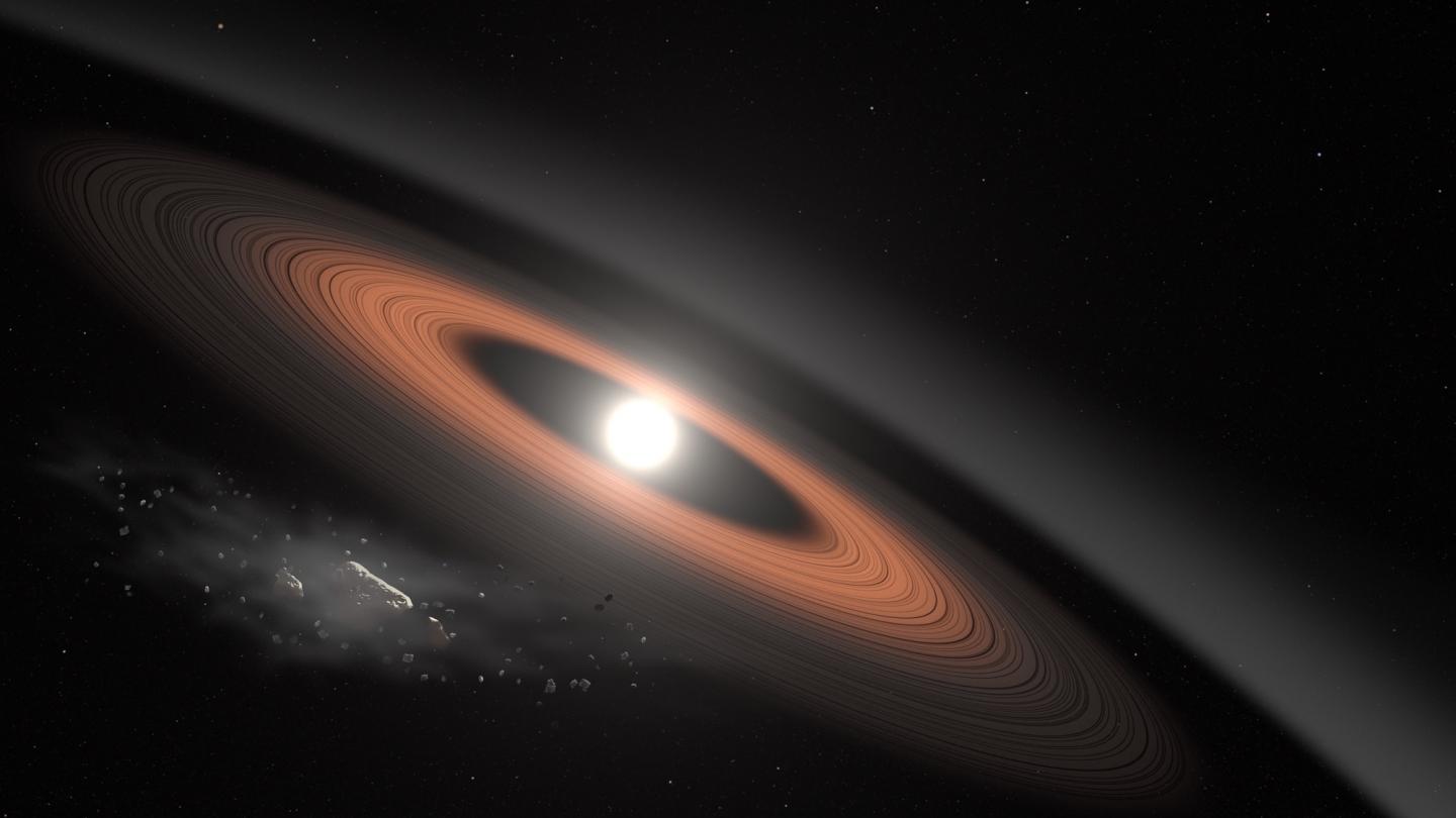 Ancient Star Surrounded By Rings