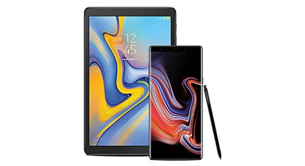 Galaxy Note 9 And Galaxy Tab A