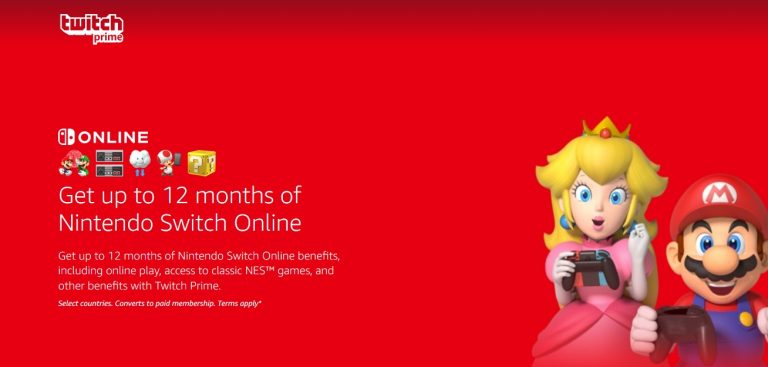 Get 12 Months Of Nintendo Switch Online Free With Twitch Prime
