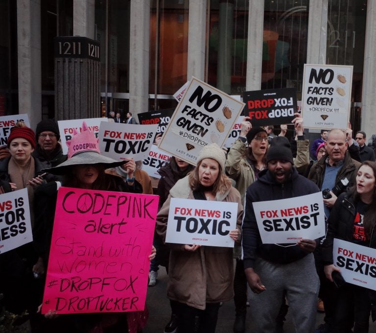 Protest Outside Fox News: Claim Company Is “Toxic” [Photos]